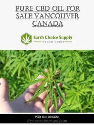 Pure Cbd Oil For Sale Vancouver Canada