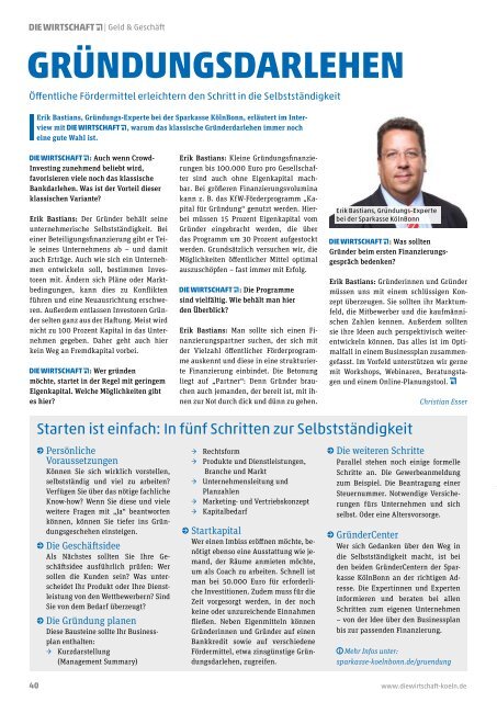 Die Wirtschaft Köln - Ausgabe 05 / 2018