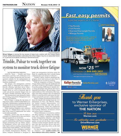 The Trucker Newspaper - November 15, 2018