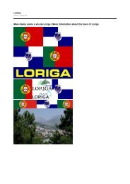 História de Loriga – History of Loriga _ LORIGA – PORTUGAL