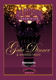 2018 BNH Gala Dinner and Awards programme Final Version