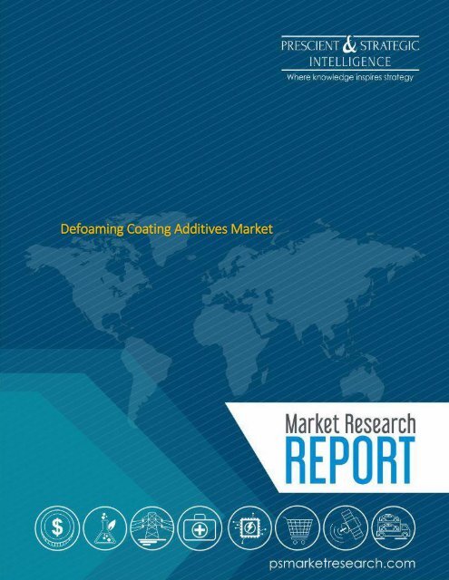 Defoaming Coating Additives Market Report Provides Manufacturers, Dealers, Consumers, Revenue, Regions and Forecast to 2023