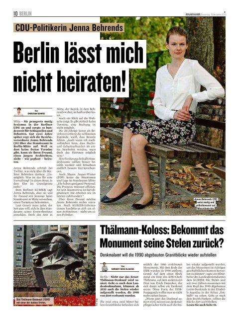 Berliner Kurier 15.11.2018