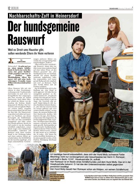 Berliner Kurier 15.11.2018