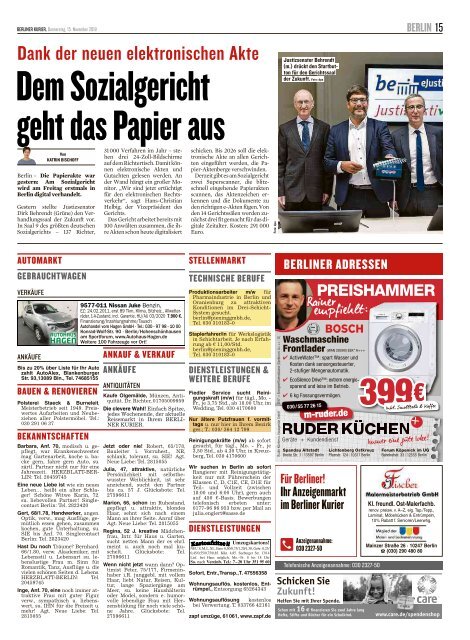 Berliner Kurier 15.11.2018