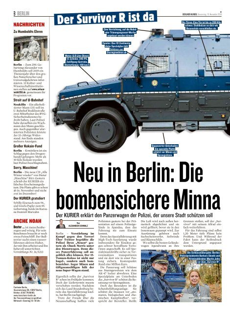 Berliner Kurier 15.11.2018