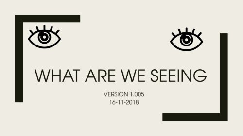 What We Are Seeing-1.005