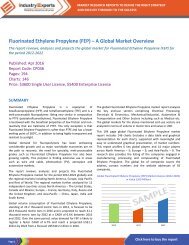 Demand for Global PTFE to Reach 247k MTs Valued at US$2.9B by 2022