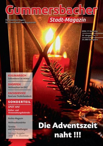 Gummersbacher Stadtmagazin November 2018