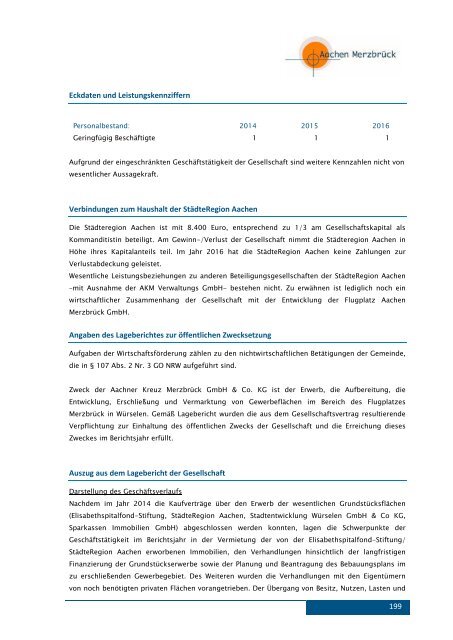 Beteiligungsbericht der StädteRegion Aachen zum 31.12.2016