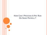 The Complete Method To Process A Pay Run On Sage Support