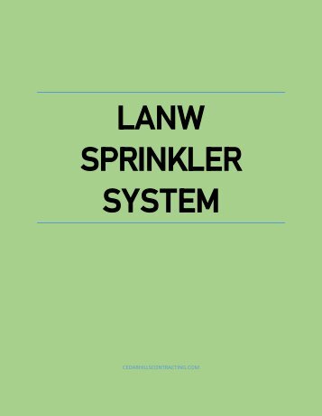 Lanw Sprinkler System Mississauga