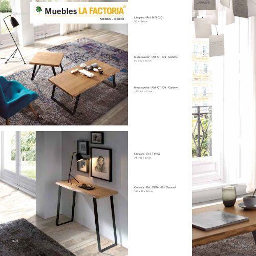 Catálogo muebles en Multi Estilos + Auxiliares + Espejos + Lamparas