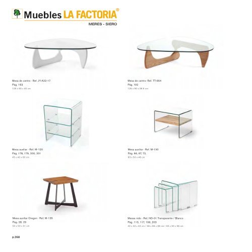 Catálogo muebles en Multi Estilos + Auxiliares + Espejos + Lamparas