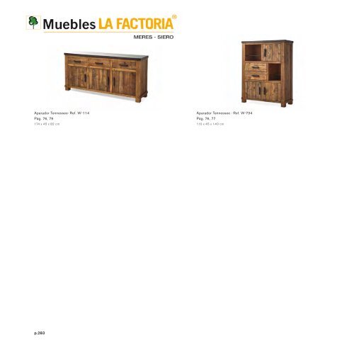 Catálogo muebles en Multi Estilos + Auxiliares + Espejos + Lamparas