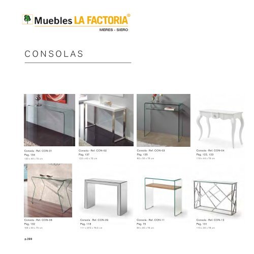 Catálogo muebles en Multi Estilos + Auxiliares + Espejos + Lamparas