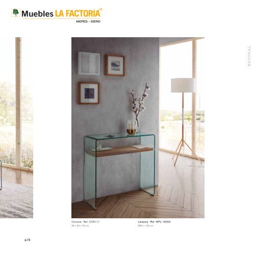 Catálogo muebles en Multi Estilos + Auxiliares + Espejos + Lamparas