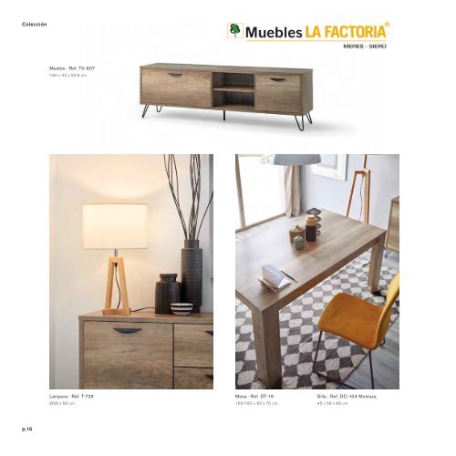 Catálogo muebles en Multi Estilos + Auxiliares + Espejos + Lamparas