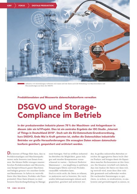 cav - Prozesstechnik für die Chemieindustrie  08.2018