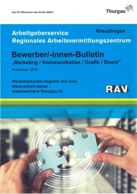 Bulletin Marketing_PR_Druck_Werbung November 2018Broschüre