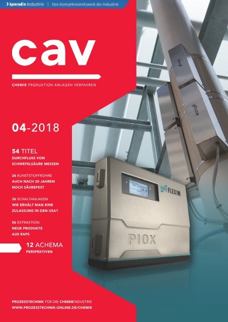 cav - Prozesstechnik für die Chemieindustrie  04.2018