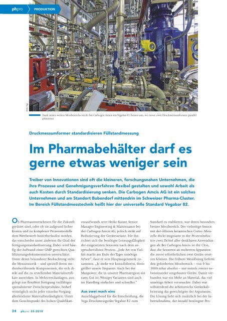 phpro - Prozesstechnik für die Pharmaindustrie 05.2018