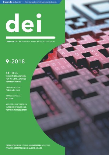 dei - Prozesstechnik für die Lebensmittelindustrie 09.2018