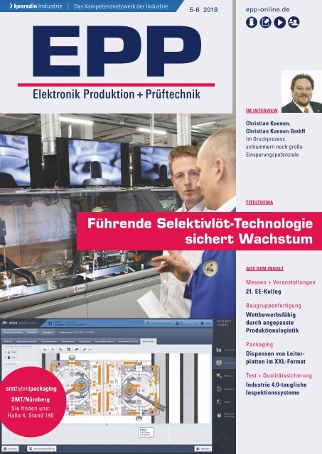 EPP Elektronik Produktion + Prüftechnik 05-06.2018