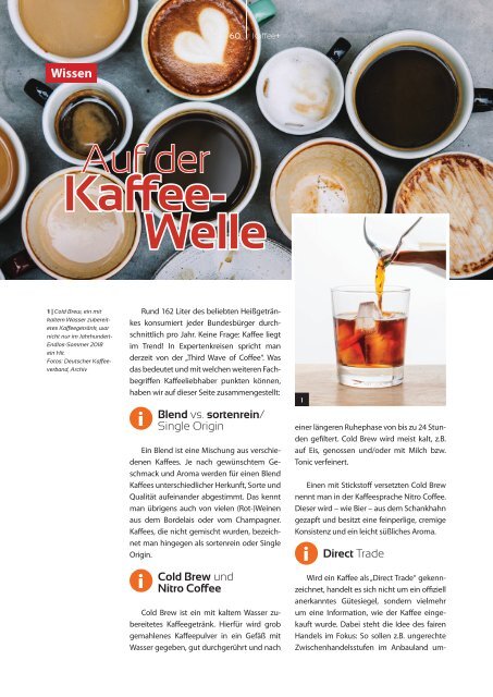 Kaffee+ 2019/01 Kaffeemagazin