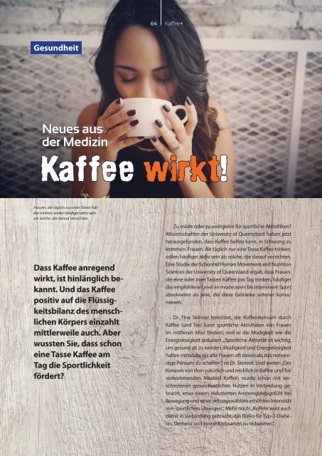 Kaffee+ 2019/01 Kaffeemagazin