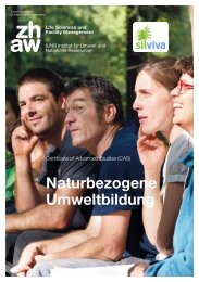 SILVIVA - CAS - Naturbezogene Umweltbildung