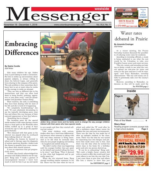 Westside Messenger - November 18, 2018