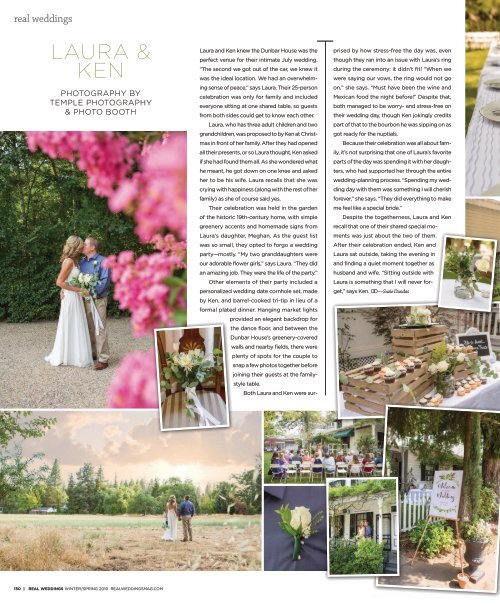 Real Weddings Magazine - Winter/Spring 2019 - The Best Wedding Vendors in Sacramento, Tahoe and throughout Northern California are all here!