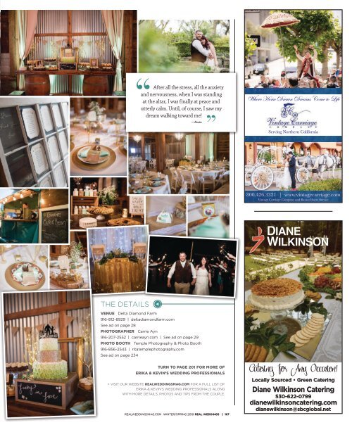 Real Weddings Magazine - Winter/Spring 2019 - The Best Wedding Vendors in Sacramento, Tahoe and throughout Northern California are all here!