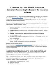 5 Features You Should Seek For Secure, Compliant Accounting Software in the Insurance Industry