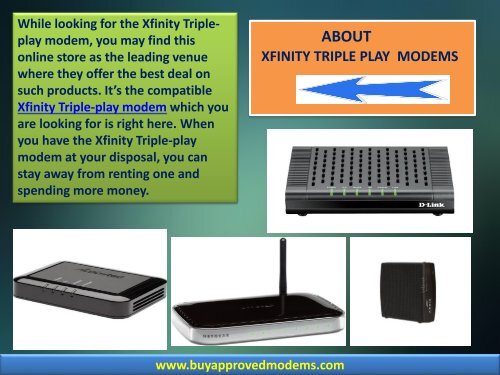 Xfinity Triple-play Modem