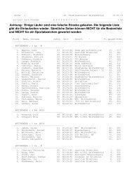 Ergebnisse - LAV07 Bad Harzburg eV