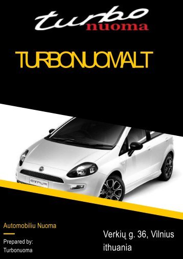 Pigi Automobiliu Vuoma Vilniuje & Masinu Nuoma | Turbonuoma  