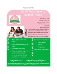 Course Materials - Scholarship Search Party