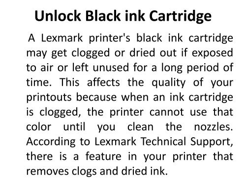 Easy Steps To Unclog A Lexmark Black Ink Cartridge-converted