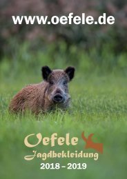 Jagdbekleidung Oefele Katalog 2018/2019