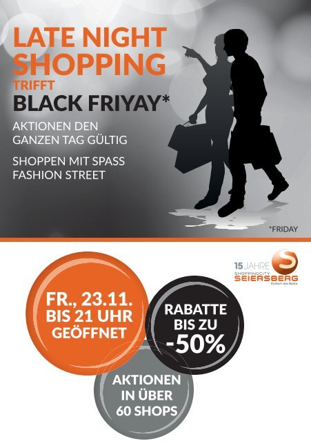 Aktionen Late Night Shopping trifft Black Friyay* am Fr.,  23.11.18