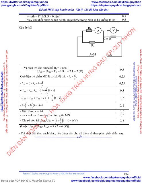 Tuyển tập đề thi HSG cấp huyện môn Toán - Lý - Hóa - Sinh - Lớp 9 - 25 đề kèm đáp án - Từ năm 2018 trở về trước