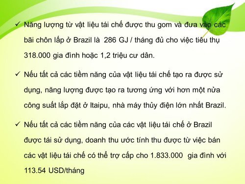 Article - Energy and environmental potential of solid waste in Brazil, Năng lượng và môi trường tiềm năng của chất thải rắn ở Brazil (Vietsub)