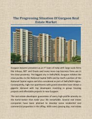 The Progressing Situation Of Gurgaon Real Estate Market