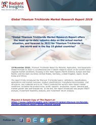 Titanium Trichloride Market : Growth, Size, Analysis, Scope, Industry Share And Forecast Report 2018