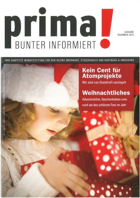 prima! Magazin - Ausgabe Dezember 2013