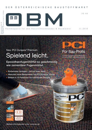 2018-11 OEBM Der Österreichische Baustoffmarkt - DURAPOX - spielend leicht