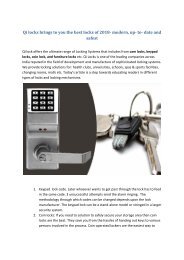  Electronic Lock supplier in UK