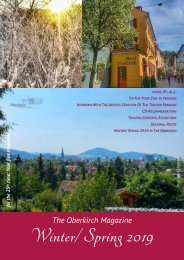 The Oberkirch Magazine - Winter-Spring 2019